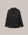 Camisa Manga Larga Animal Print,NEGRO