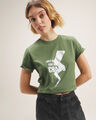 Playera Rosa Estampada,VERDE EMPOLVADO