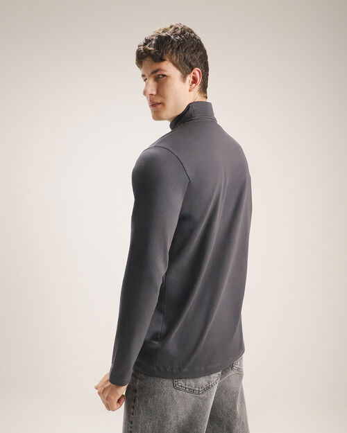 Playera Gris Manga Larga