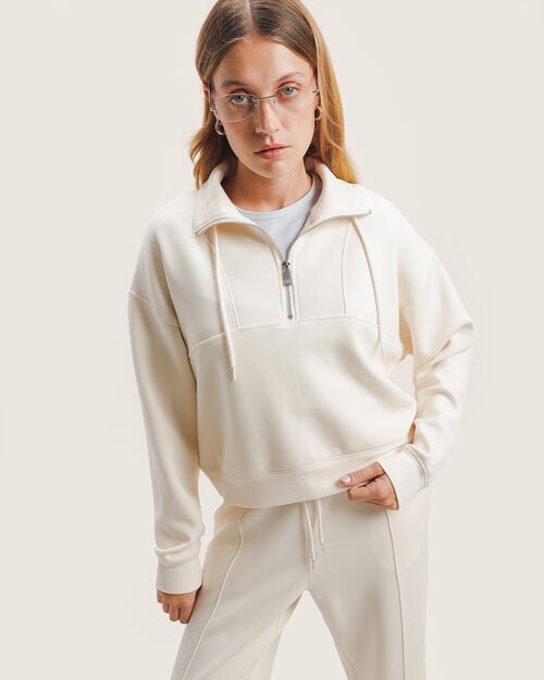 Sudadera Zipper Met&aacute;lico