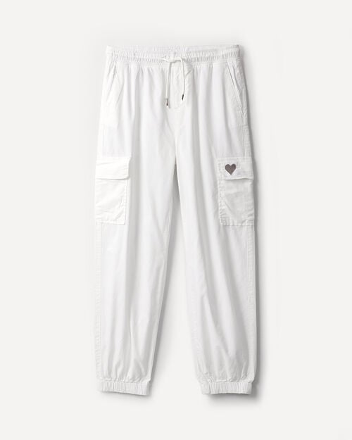 Jogger Cargo Blanco