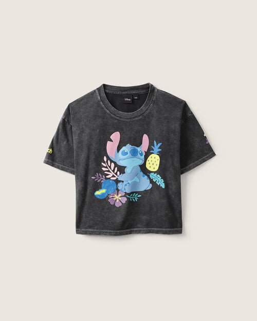 Playera Cropped Stitch