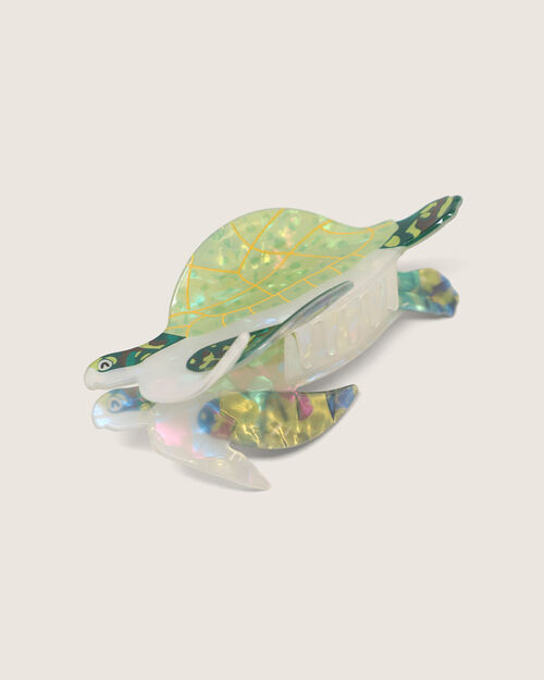 Pinza Para Cabello Tortuga