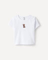 Playera Slim Osito,BLANCO