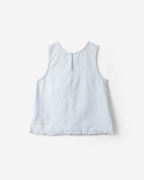 Blusa Lino Azul