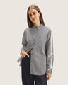 Camisa Oversize Rayas,AZUL PASTEL