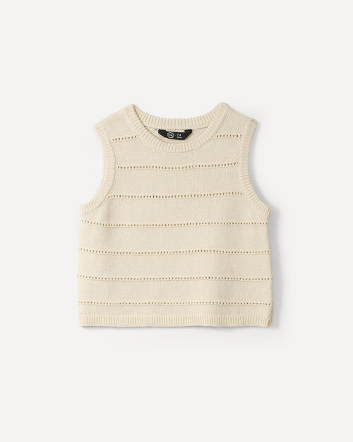 Top Beige Rayas