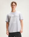 Playera Azul Estampada,GRIS CLARO
