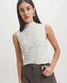 Top Beige Textura,CREMA