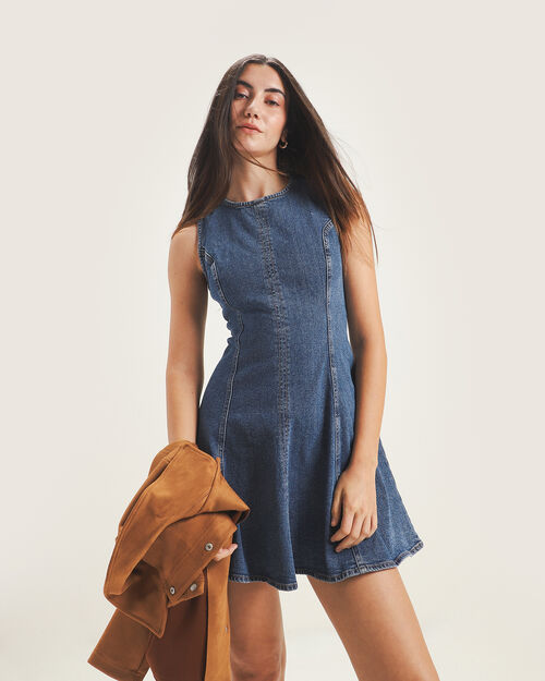 Vestido Corto Mezclilla
