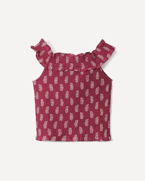 Blusa Roja Estampada