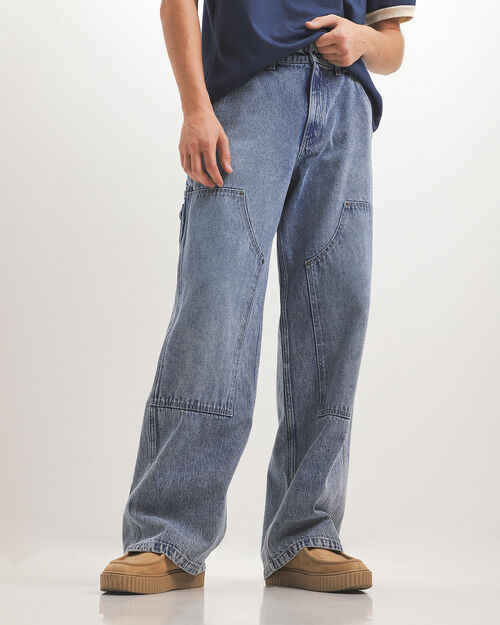 Jeans Baggy Carpintero Azul