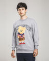 Sudadera Estampado Oso,GRIS