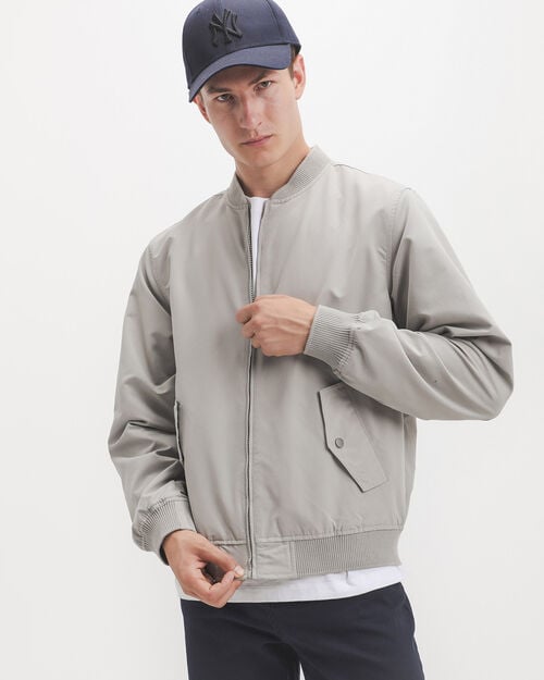 Chamarra Bomber Gris