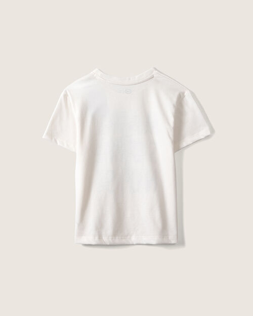 Playera Estampada Blanca