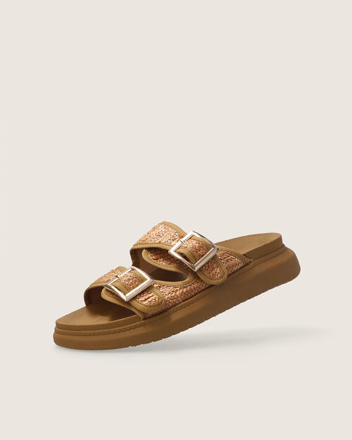 Sandalias Plataforma Caf&eacute;