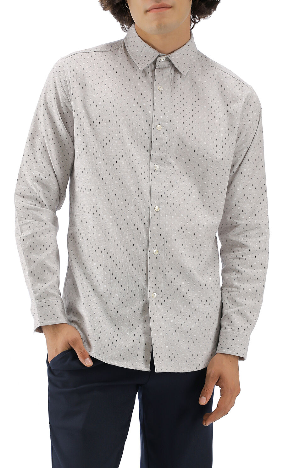 Hombre Ropa de Camisas de Camisas informales de botones Camisa de oficina-slim fit-cutaway-Flex-de planchado fácil C&A de hombre de color Azul 