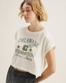 Playera Cropped Estampada,VERDE EMPOLVADO