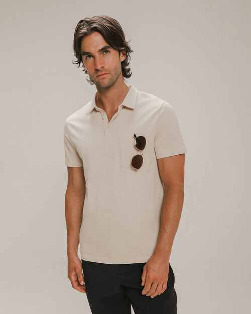 Polo Fit Slim Beige