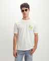 Playera Blanca Estampada,BLANCO