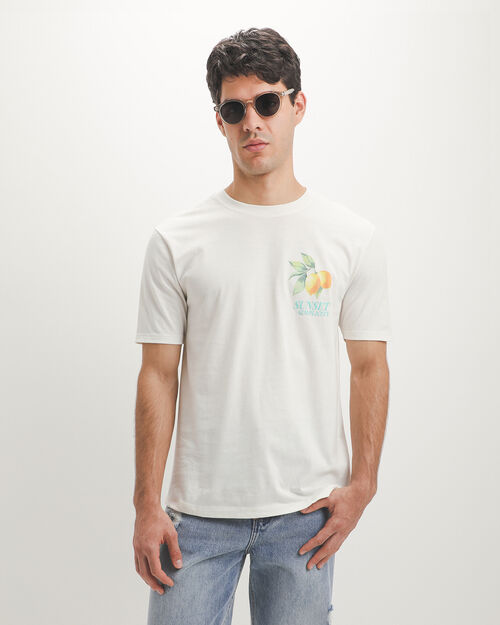 Playera Blanca Estampada
