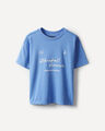 Playera Amarilla Relaxed,AZUL P1