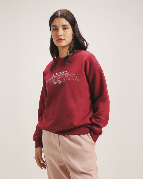Sudadera Roja Estampada