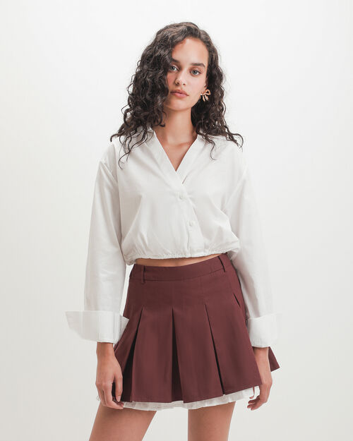 Camisa Cropped Blanca