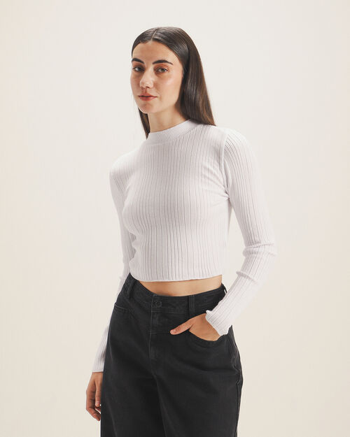 Crop Top Manga Larga