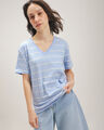 Playera Roja Relaxed,AZUL CIELO