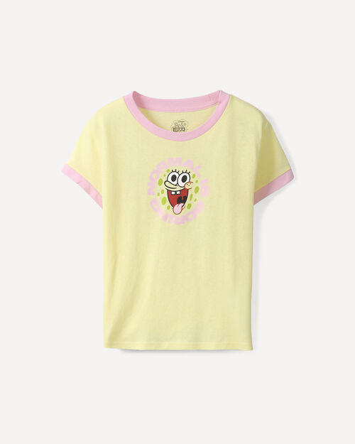Playera Ringer Bob Esponja