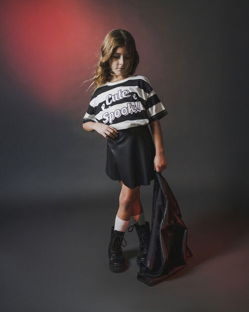 Falda Mini Efecto Piel