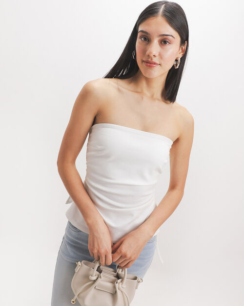 Top Blanco Strapless