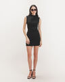 Vestido Corto Negro,NEGRO