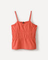 Top Tirantes Dise&ntilde;o Flor,CORAL ALTO
