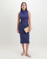 Vestido Midi Azul,AZUL ULTRAMAR