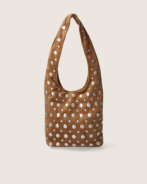 Bolso Café Con Aplicaciones