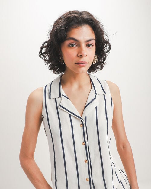 Camisa Azul Rayas
