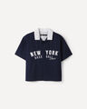 Camisa Azul Boxy,AZUL P1