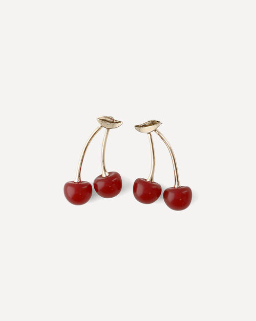 Aretes Dorados Cereza