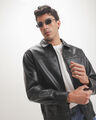 Chamarra Negra Regular,NEGRO