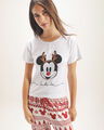 Playera De Pijama Mickey Mouse,BLANCO HUESO