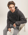Sudadera Estampada Oversize,GRIS OBSCURO