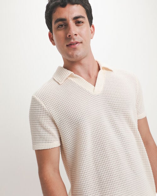 Polo Tejido Beige