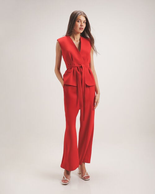 Pantal&oacute;n Rojo Acampanado