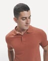 Polo Verde Slim,NARANJA TERRACOTTA