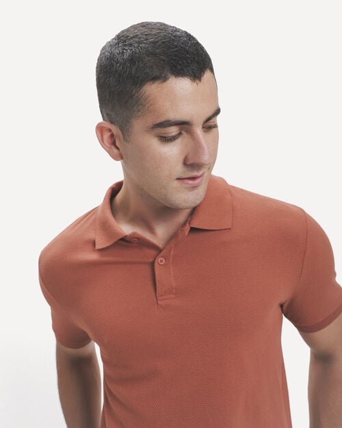 Polo Naranja Slim