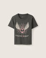 Playera Beige Texto Love,GRIS OBSCURO