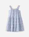 Vestido Azul Estampado,AZUL CIELO