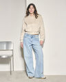 Chamarra Bomber Beige,CREMA